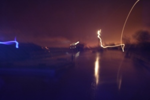 Lights from Skewer under tow